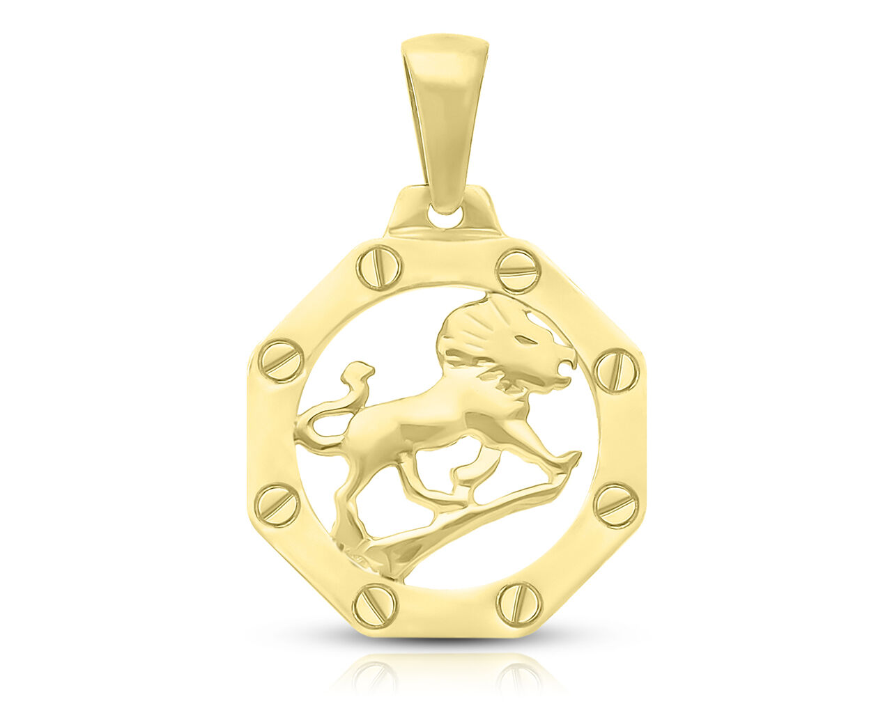 Zawieszka złota 585 znak zodiaku Lew