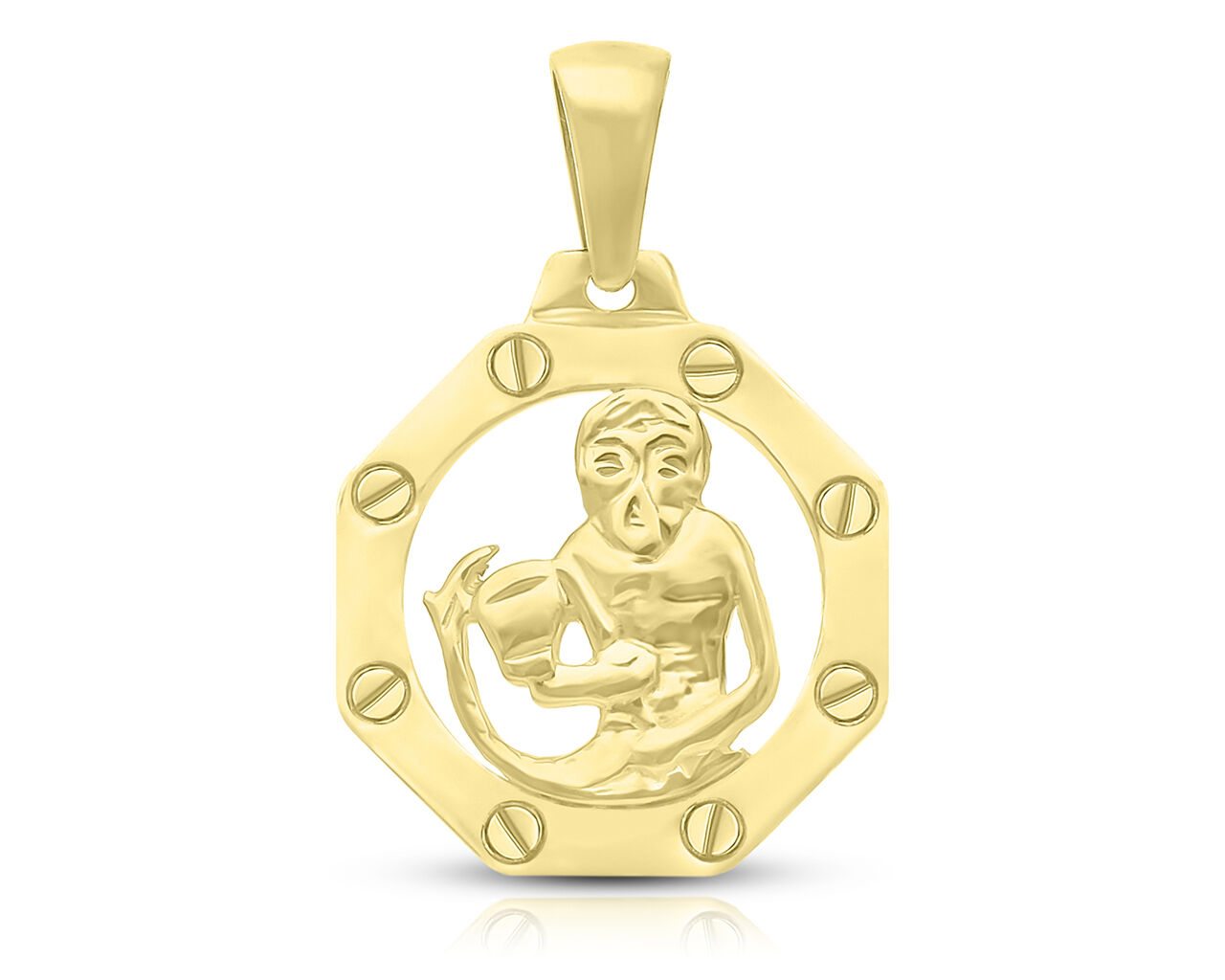 Zawieszka złota 585 znak zodiaku Wodnik